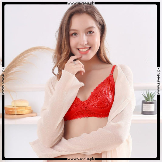 Lace Non Padded Non Wired Full Coverage Bra