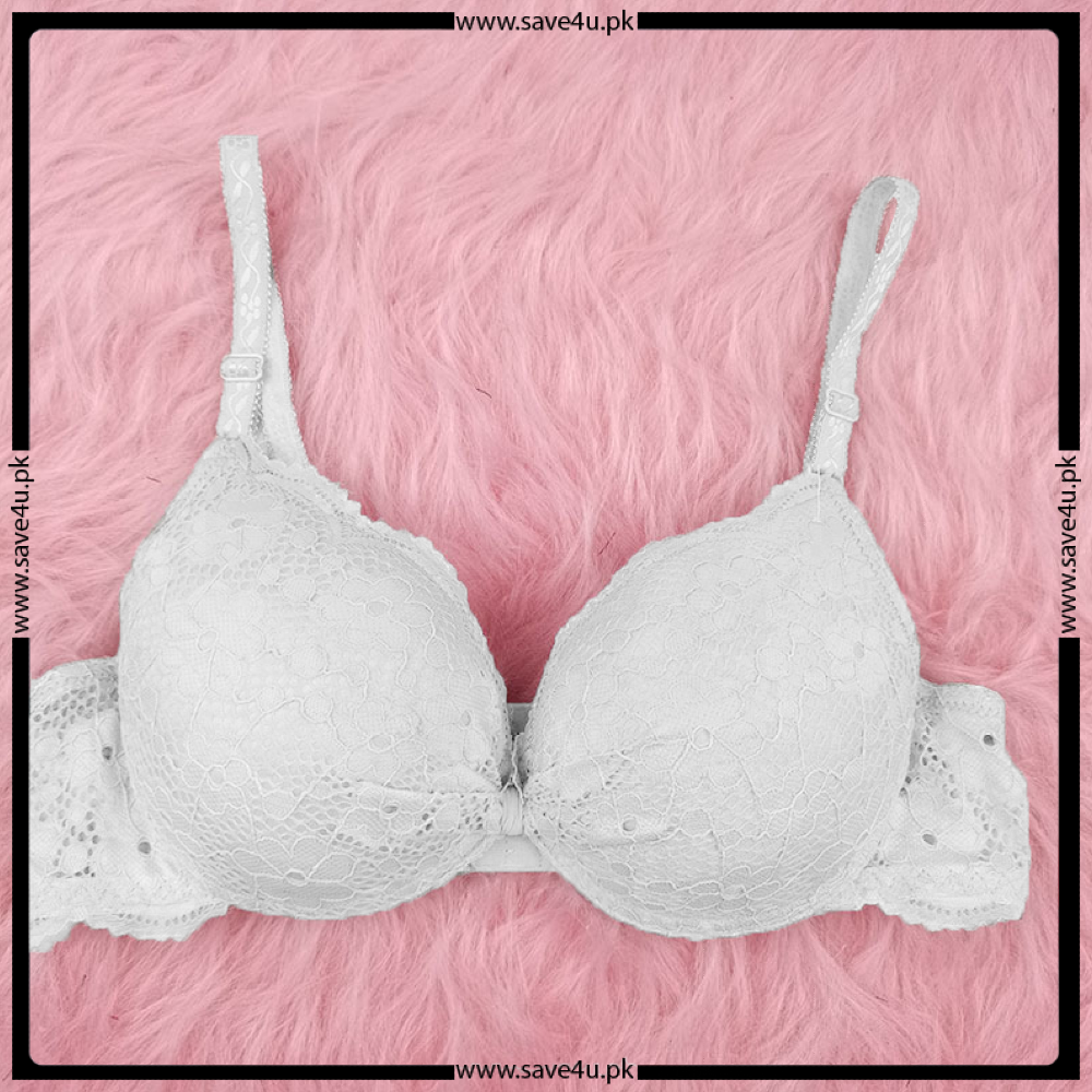 Wired Floral Design Soft Lace Padded Bra