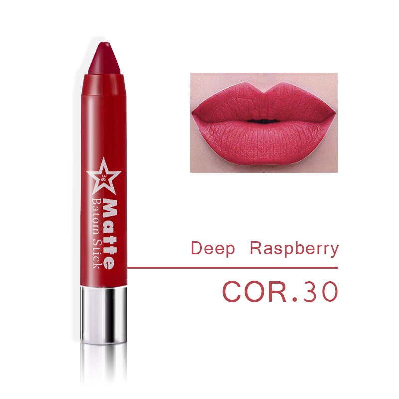 Pack of 2 Miss Rose Chubby Lip Crayon Matte Batom Stick
