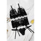Exotic Babydoll Lingerie Set With Garter