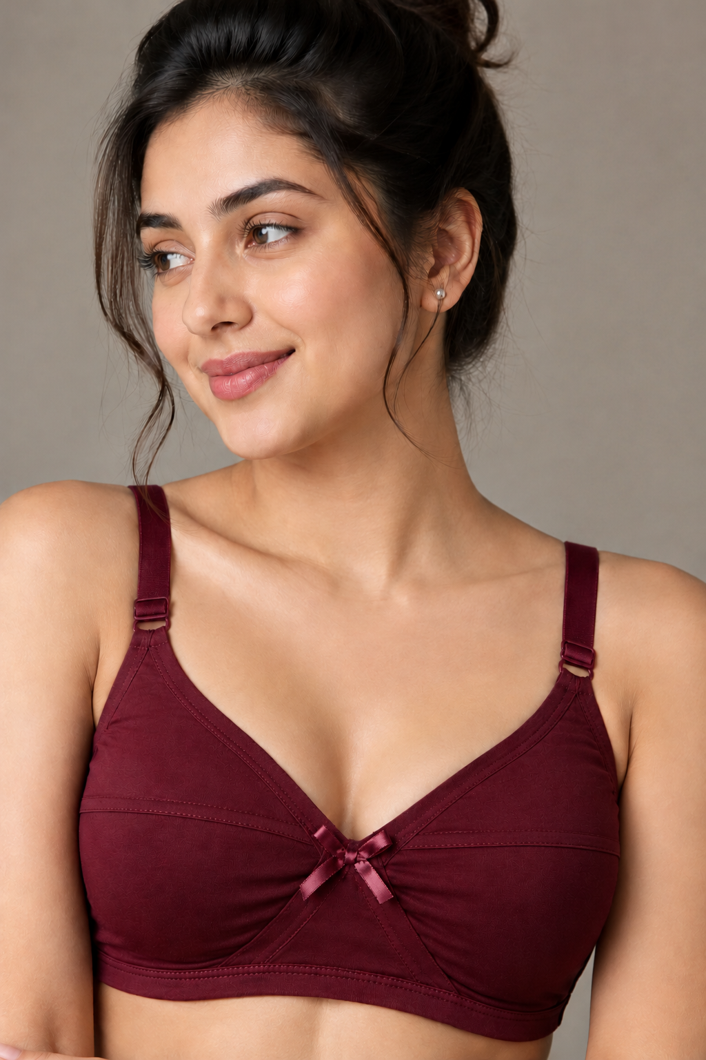Women's Soft Cotton Wire-Free Full Coverage Bra