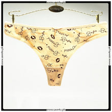 Load image into Gallery viewer, Pack of 3 Printed Seamless Cotton Thong Panties
