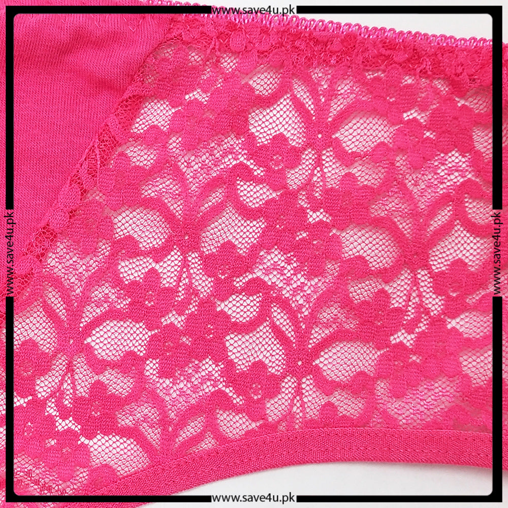 Pack of 2 Trim Lace Soft Jersy Underwear