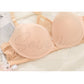 Front Open Padded Push-up Wireless Bra with Cross Back Design
