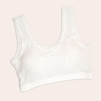 Ladies Wireless Thin Padded Cotton Comfy Bra