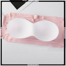 Load image into Gallery viewer, Ladies Thin Padded Soft Nylon Strapless Bra
