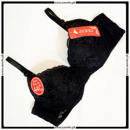 Thin Padded Floral Lace Design Wired Push-up Bra