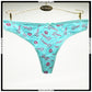 Pack of 3 Printed Seamless Cotton Thong Panties