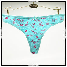 Load image into Gallery viewer, Pack of 3 Printed Seamless Cotton Thong Panties
