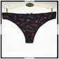 Pack of 3 Printed Seamless Cotton Thong Panties