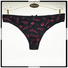 Load image into Gallery viewer, Pack of 3 Printed Seamless Cotton Thong Panties
