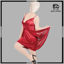Load image into Gallery viewer, Nighttime Luxury Simple Satin Silk Nighty
