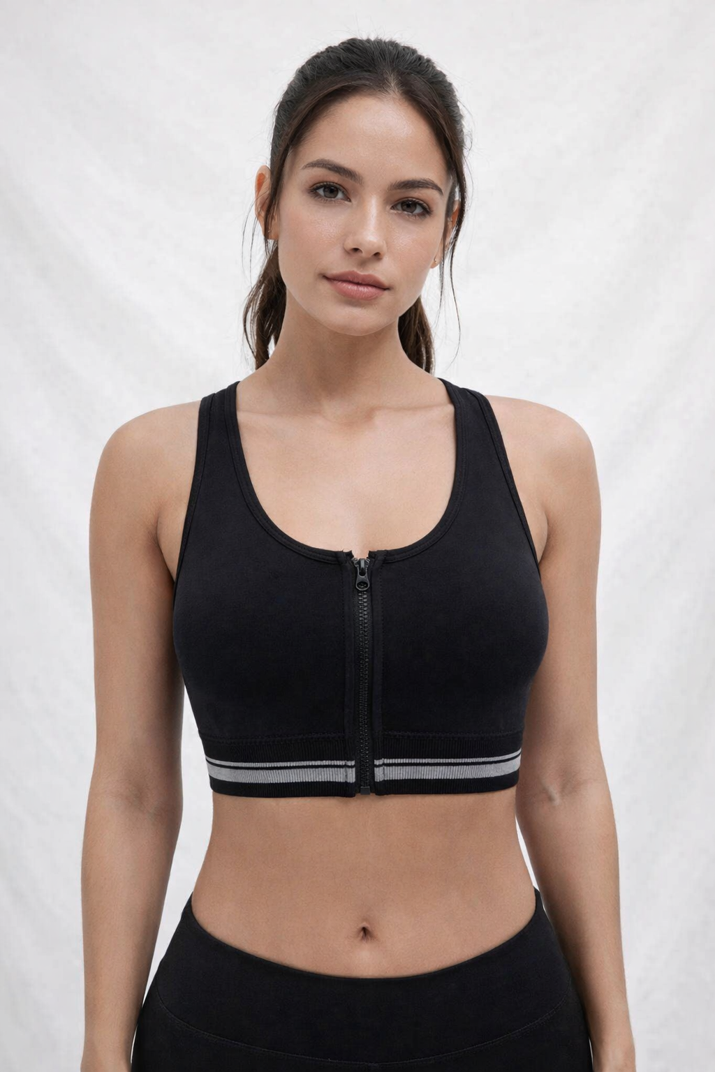 Front Zip Sports Bra