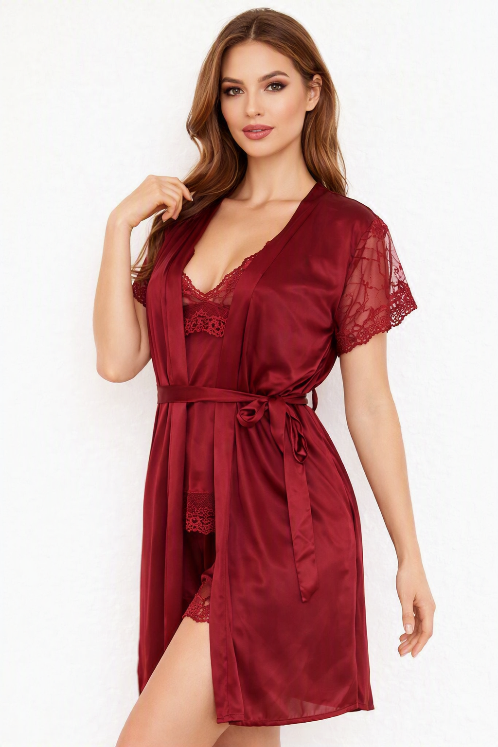 Soft 3-Piece Lingerie See through Set