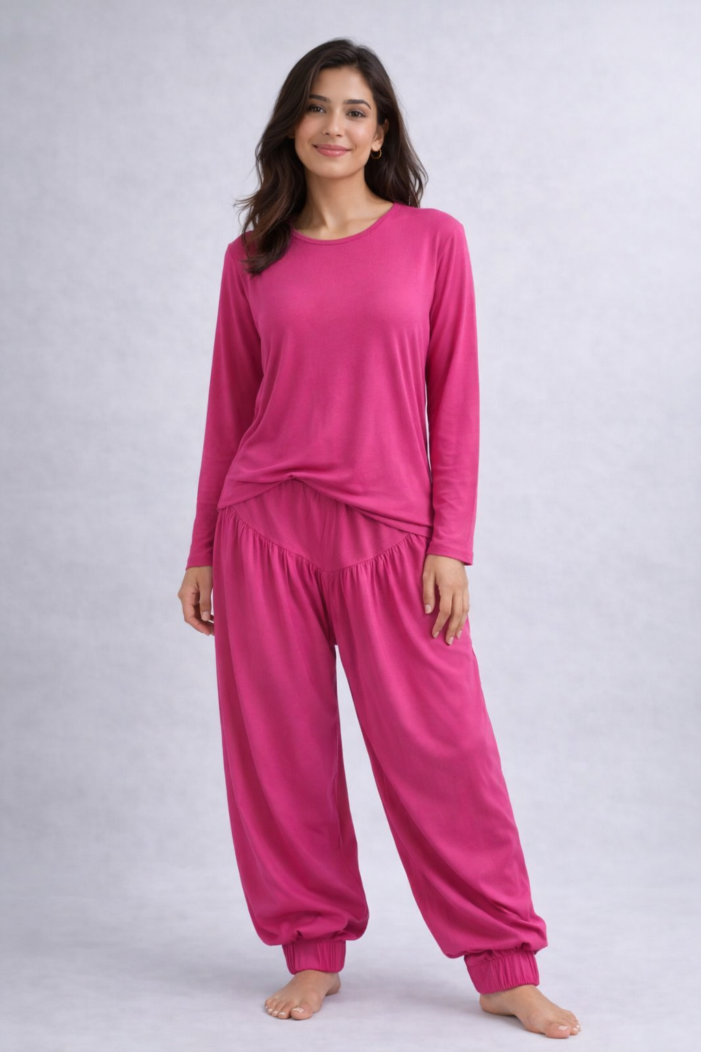 Relaxed Fit Soft Cotton Lounge Pajama Set