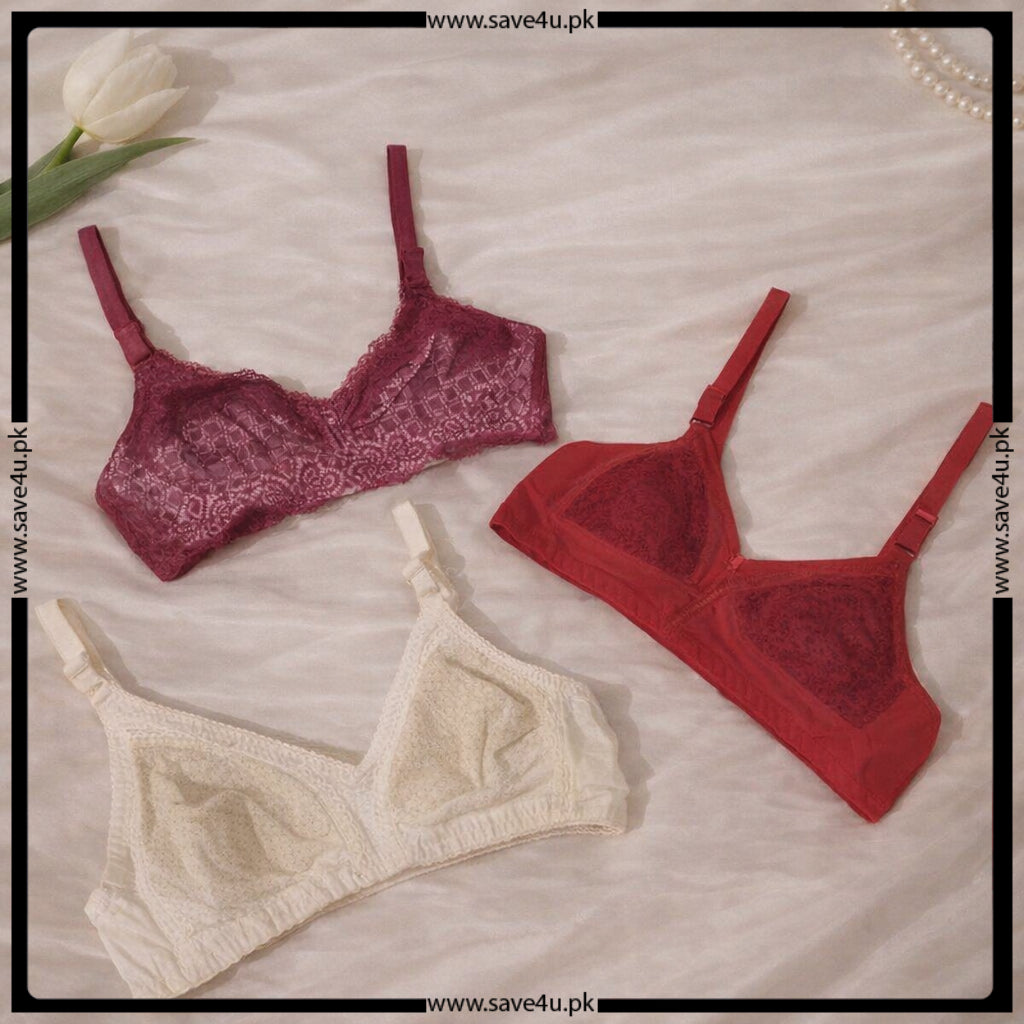Pack of 3 Soft Dailywear Bras