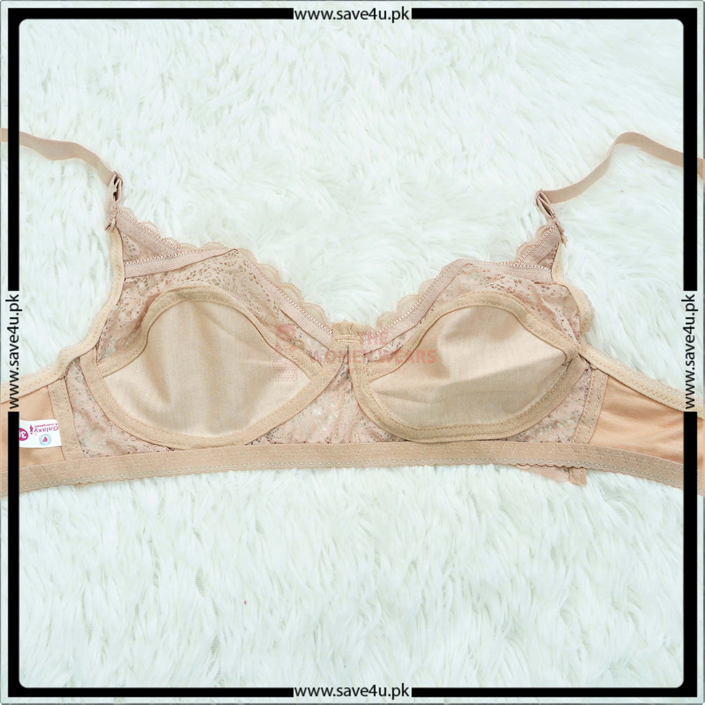 Lace Trim Non Padded Jersey Bra