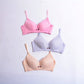 Non Wired Padded Lace Button Nursing bra