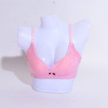 Load image into Gallery viewer, Non Wired Padded Lace Button Nursing bra
