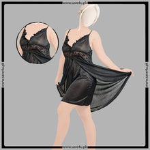 Load image into Gallery viewer, Nighttime Luxury Simple Satin Silk Nighty
