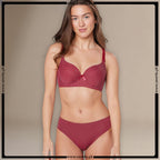 Polka Dotted Softly Padded Bra Set