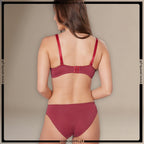 Polka Dotted Softly Padded Bra Set
