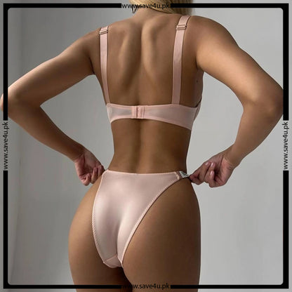Elegant Thin-Padded Bra & Panty Set