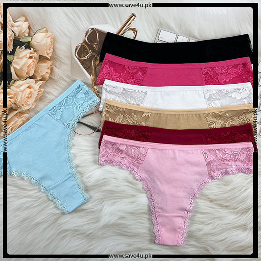 Pack of 2 Soft Touch Lacy Thongs