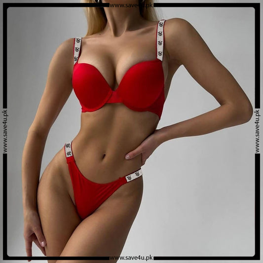 Elegant Thin-Padded Bra & Panty Set
