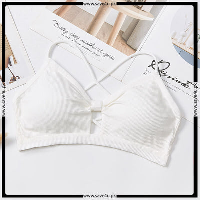 Bow Knot Soft Removable Cups Bra