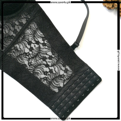 Thin Cups Wired Longlined Lace Bra