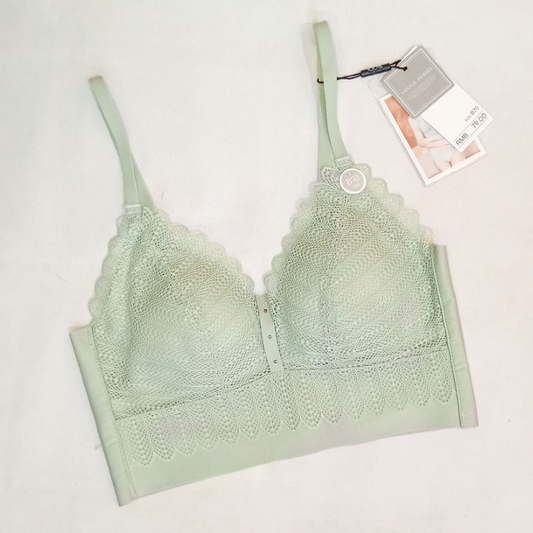 Floral Lace Design Pull Over Lightly Bra