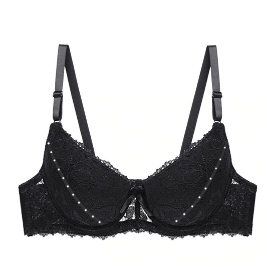 Floral Design Wired Thin Padded Bra