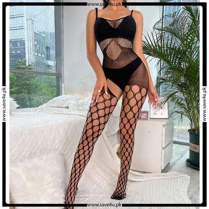 Glamorous Lace and Mesh Bodysuit