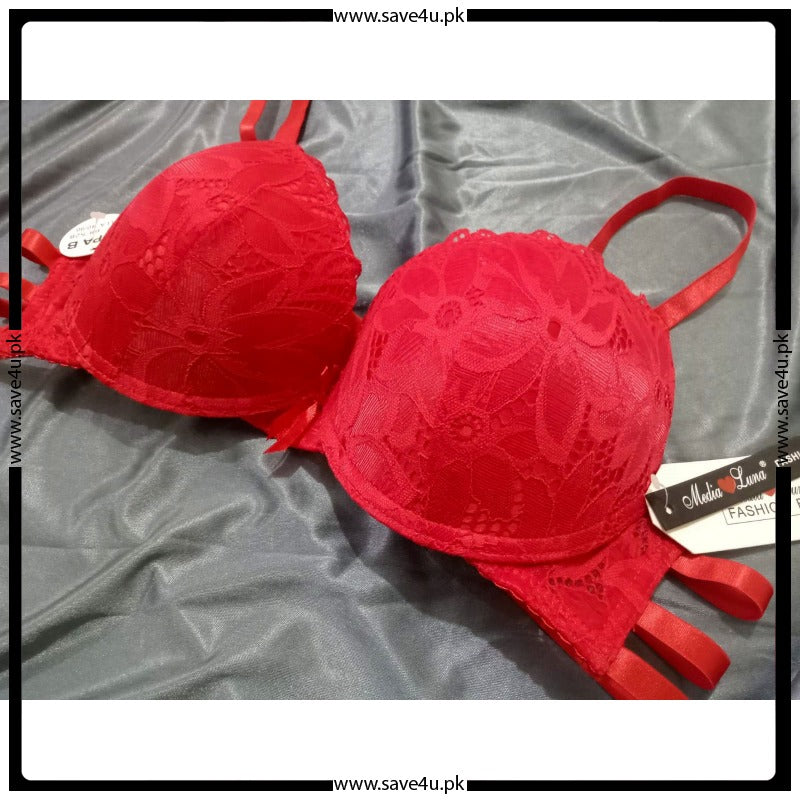 Gorgeous Allure Lace Trim Push-Up Bra