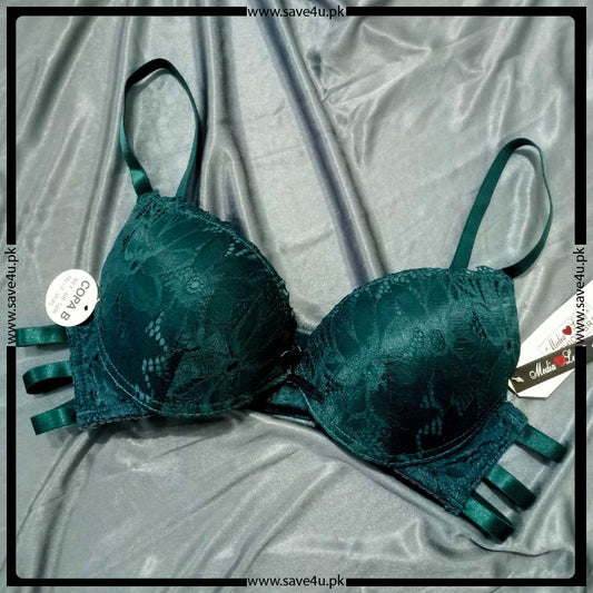 Gorgeous Allure Lace Trim Push-Up Bra