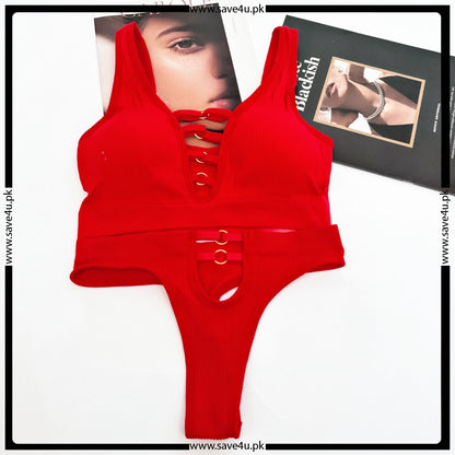 Smooth Contour Padded Bra with Coordinated Thong