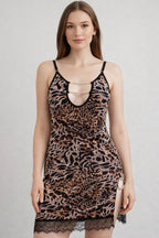 Wild Charm Leopard Print Nightdress