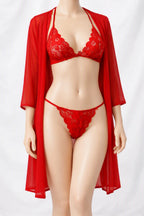 3-pcs Soft Net Bikini Set