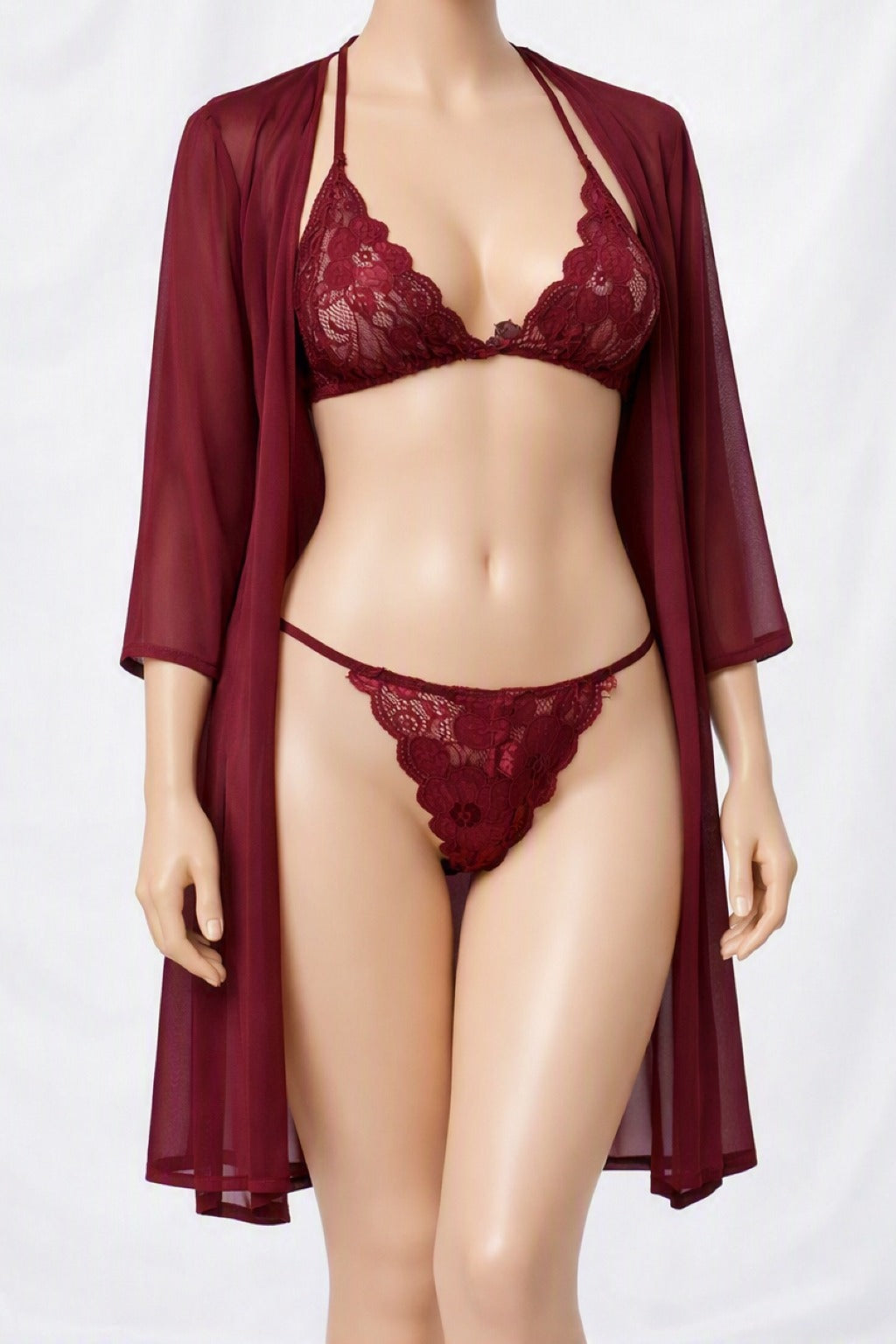 3-pcs Soft Net Bikini Set