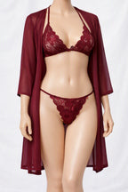 3-pcs Soft Net Bikini Set