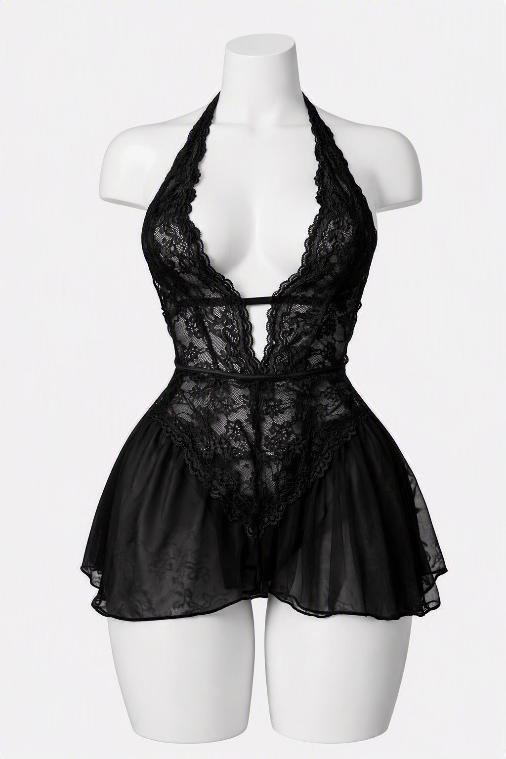 Crimson Beauty Babydoll Set