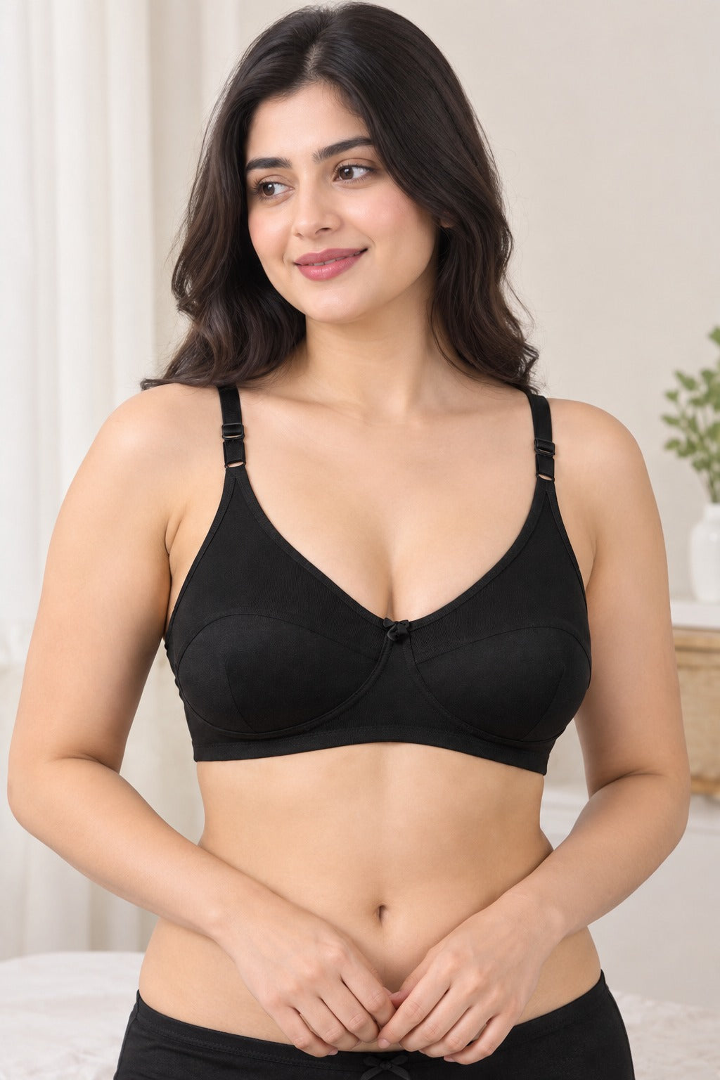 Soft Nylon Non-Padded Wireless Bra