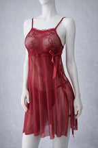 Obsidian Grace Mesh Nightdress