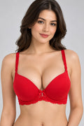 Snow Petal Lace Padded Bra