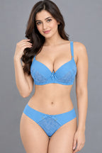 Elegant Bow Lace Bra & Panty Set