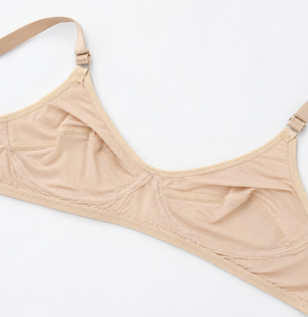 Printed Non Padded Soft Nylon Everyday Bra