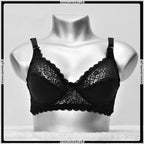 Lace Trim Non Padded Jersey Bra