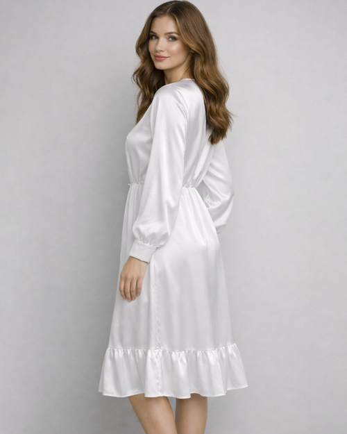 Chic Stylish White Robe