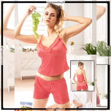 Load image into Gallery viewer, 2 Pcs Plain Satin Silk Short Lingerie
